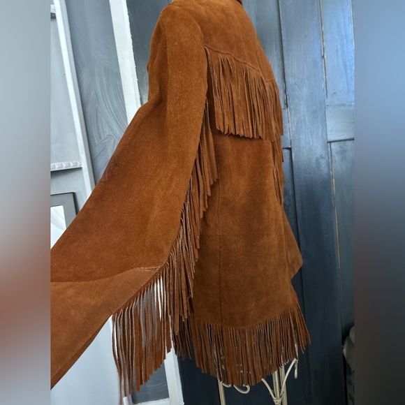 VINTAGE 70’s Fringe J. SCULLY Suede Jacket sz 40 - Picture 11 of 15